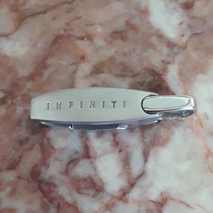 Infiniti - Silver Tone Keychain Clip